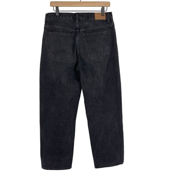Madewell Low Slung Straight Jeans in Kent Wash Black Size 28 - Picture 8 of 10